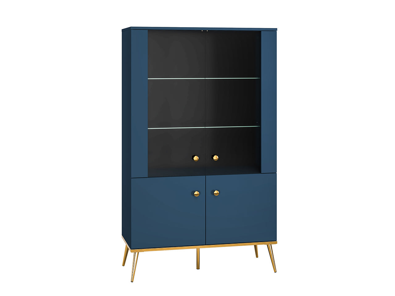Vitrine Moderne avec Bordure ABS et Verre Trempé - Rétroéclairage Optionnel - Decora Home