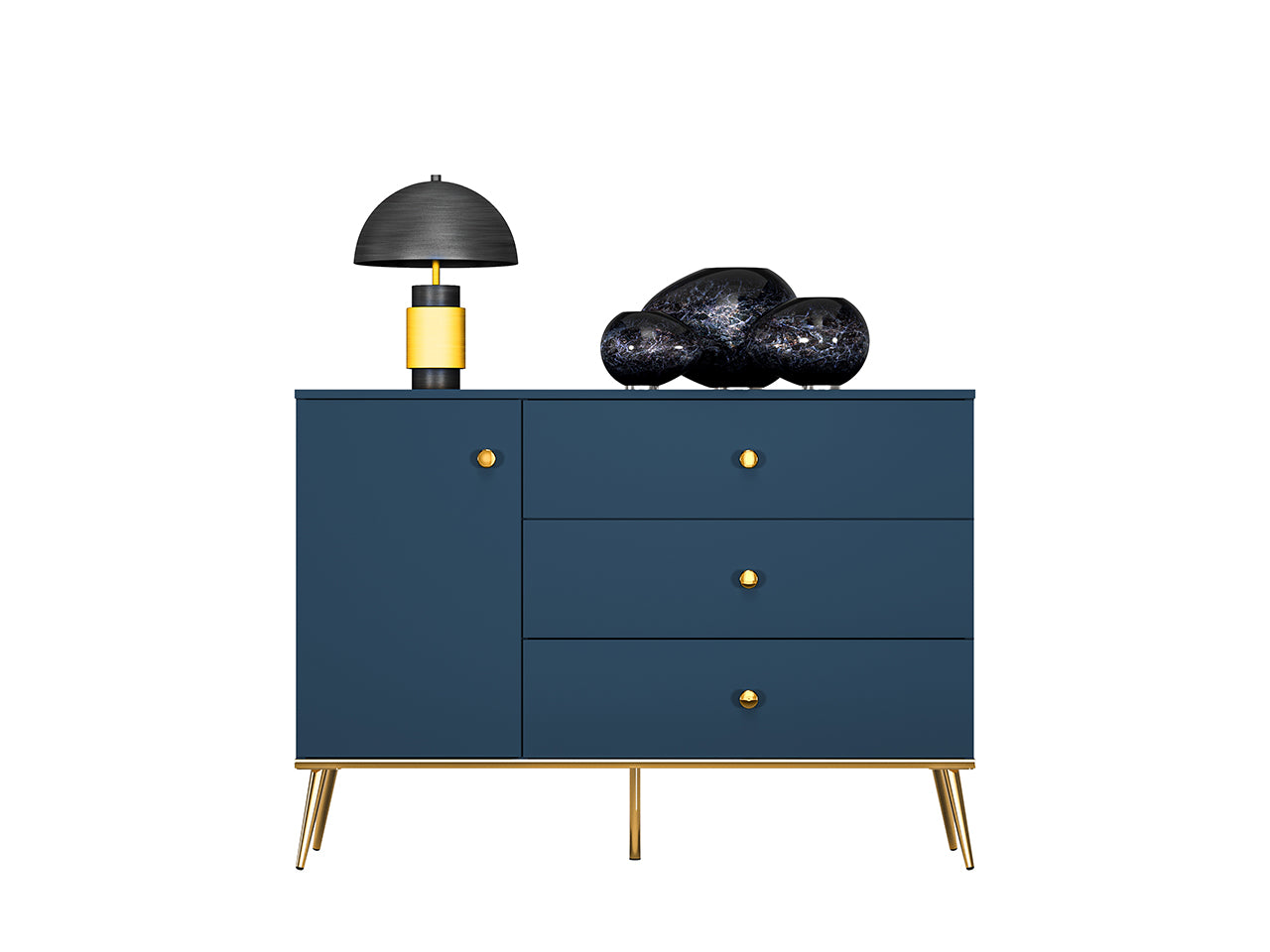 Commode, Buffet, Buffet Labrador avec Bordure ABS - Résistant aux Rayures et à l'Humidité - Decora Home