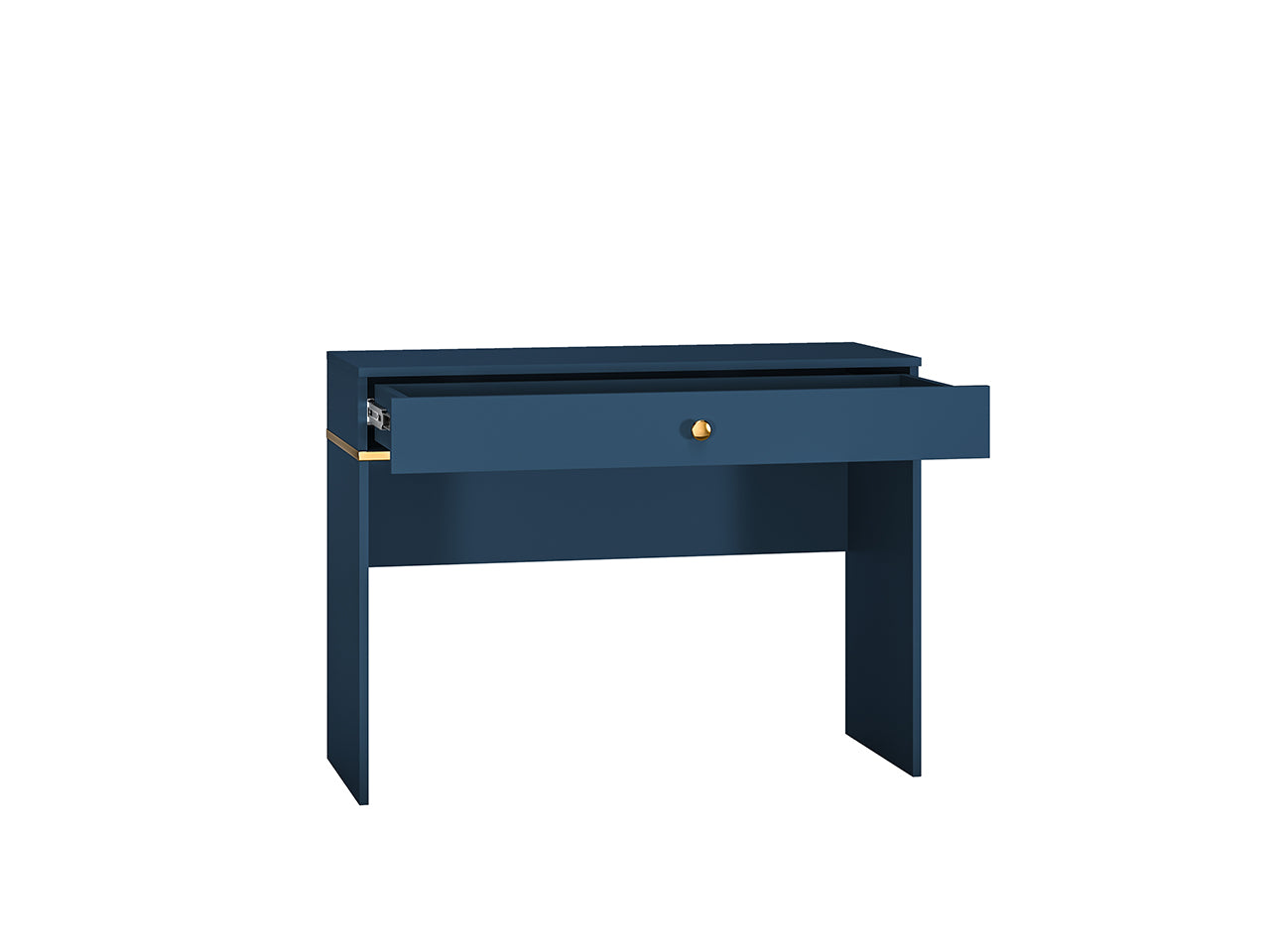 Table de Coiffure Élégante en Bleu Foncé et Labrador avec Bordure ABS - Durabilité et Design Moderne - Decora Home