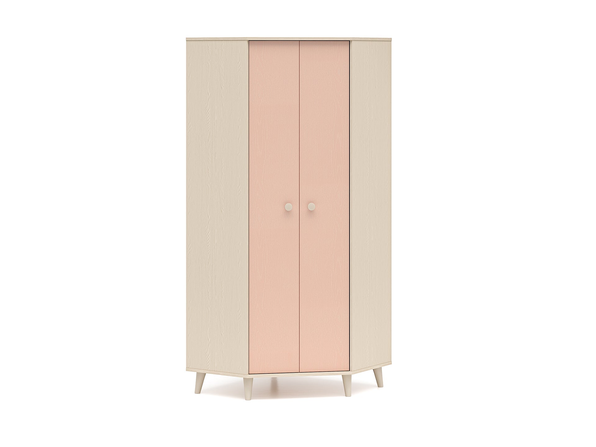 Armoire enfant  Moderne Bicolore – Rose Millénaire & Sable du Désert – Design Élégant et Fonctionnel - Decora Home
