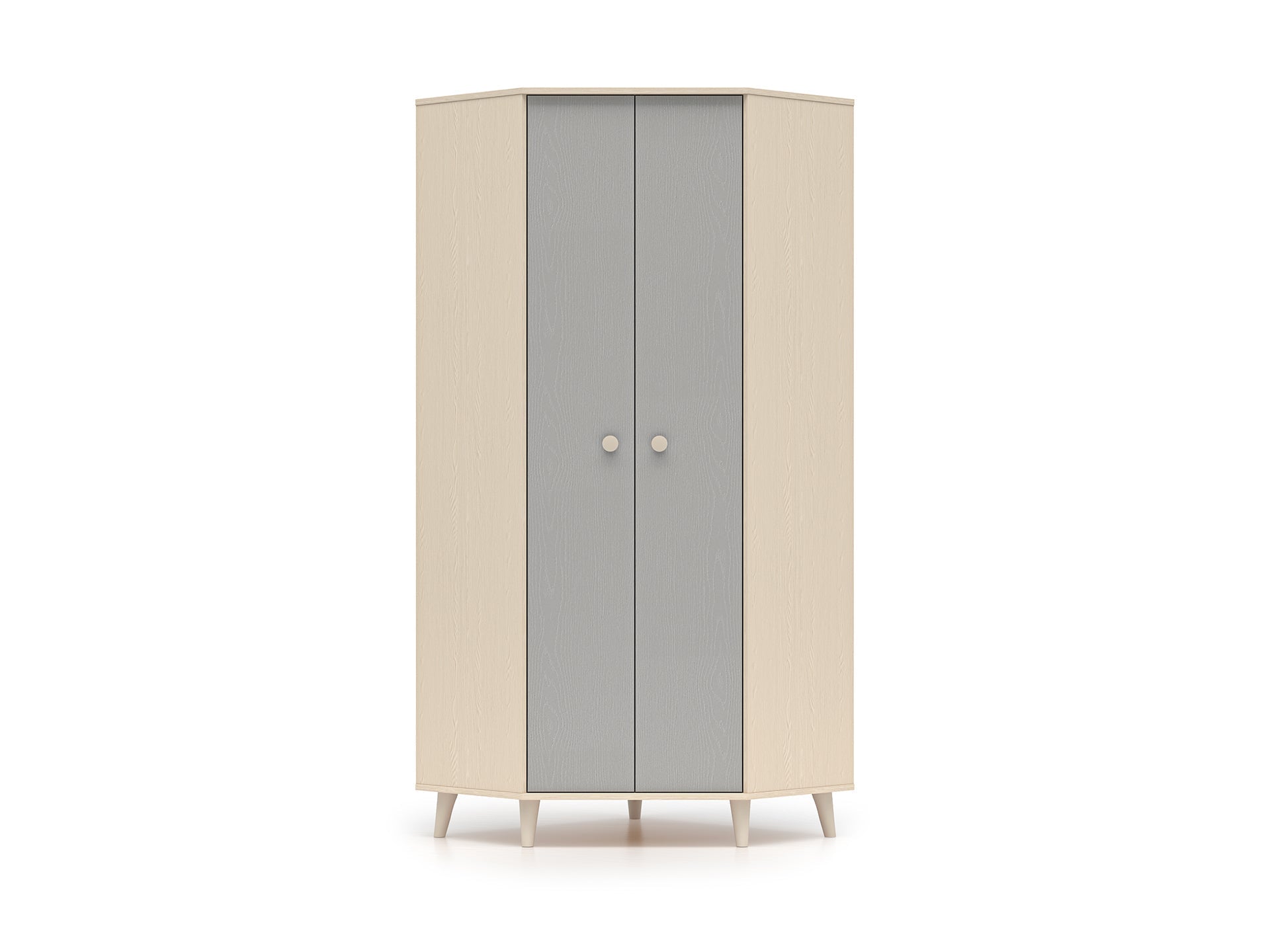 Armoire enfant  Moderne Bicolore – Rose Millénaire & Sable du Désert – Design Élégant et Fonctionnel - Decora Home