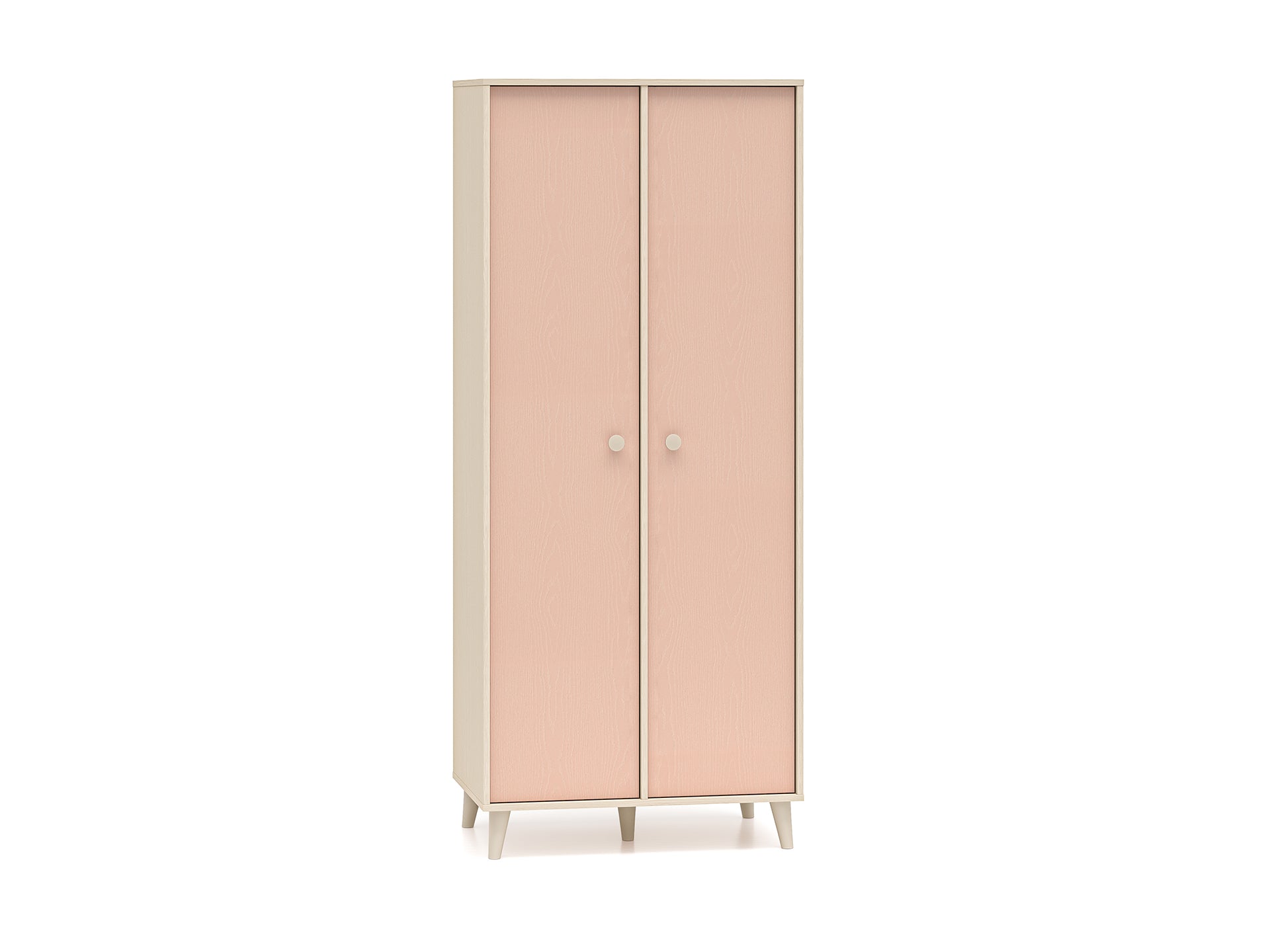 Armoire enfant Contemporaine 190 cm – Finition Haut de Gamme en Rose Millénaire et Sable du Désert – Pratique et Élégante - Decora Home