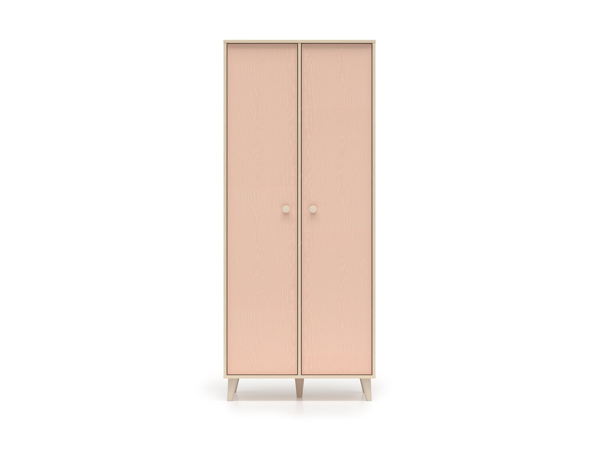 Armoire enfant Contemporaine 190 cm – Finition Haut de Gamme en Rose Millénaire et Sable du Désert – Pratique et Élégante - Decora Home