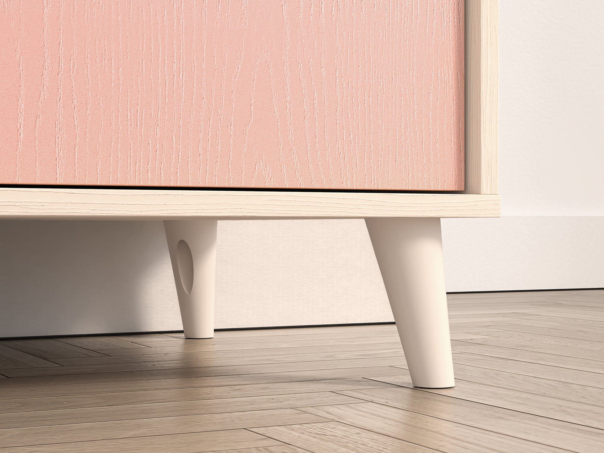 Armoire enfant Contemporaine 190 cm – Finition Haut de Gamme en Rose Millénaire et Sable du Désert – Pratique et Élégante - Decora Home