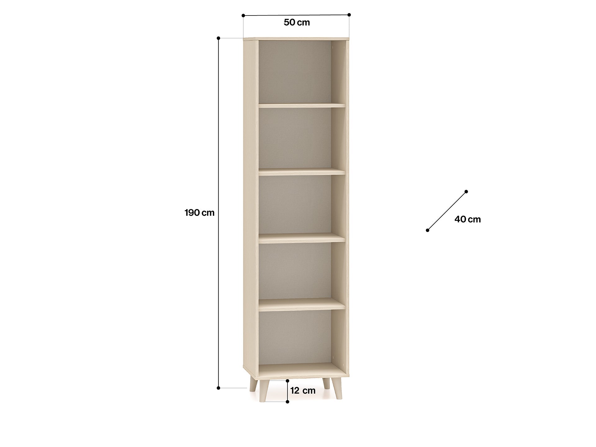 Etagère  enfant Moderne en Sable du Désert – Design Contemporain, Résistante aux Rayures et à l'Humidité avec Structure Durable - Decora Home