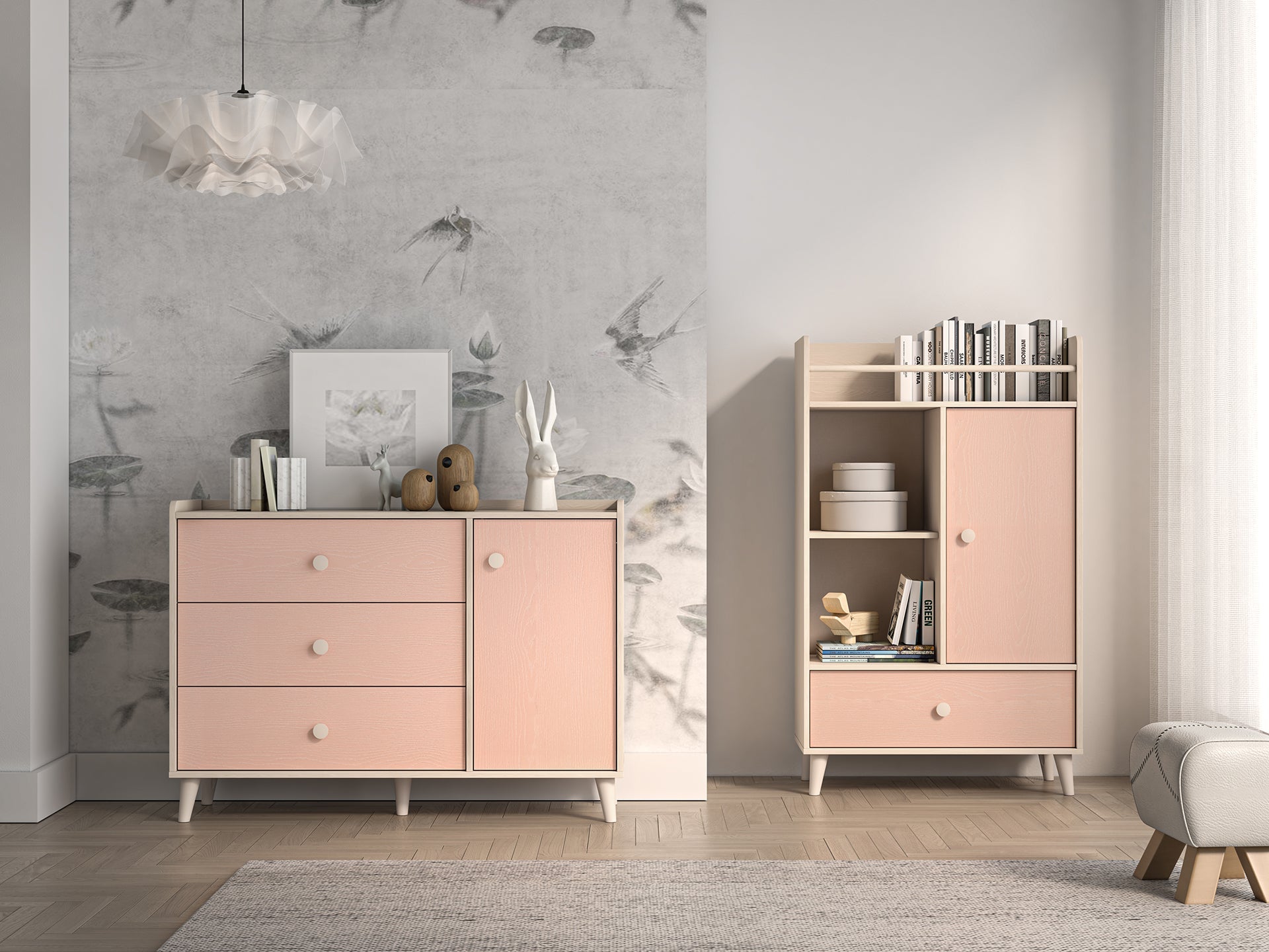 Commode enfant Moderne avec Tiroirs Extensibles et Design Élégant – Résistant aux Rayures et à l'Humidité|Dernières pièces|Decora Home