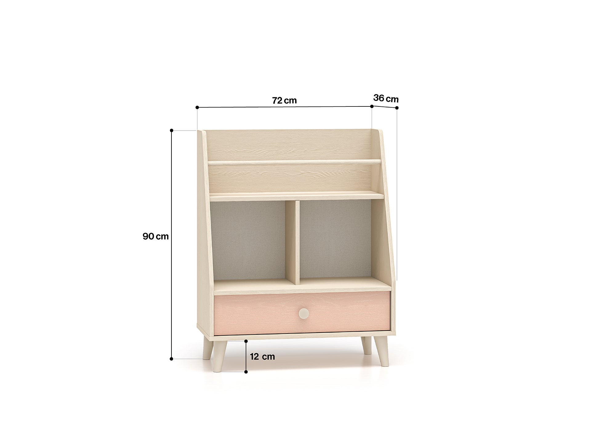 Étagère Murale enfant Moderne avec Finition en Rose Millénaire et Sable du Désert – Design Élégant - Decora Home