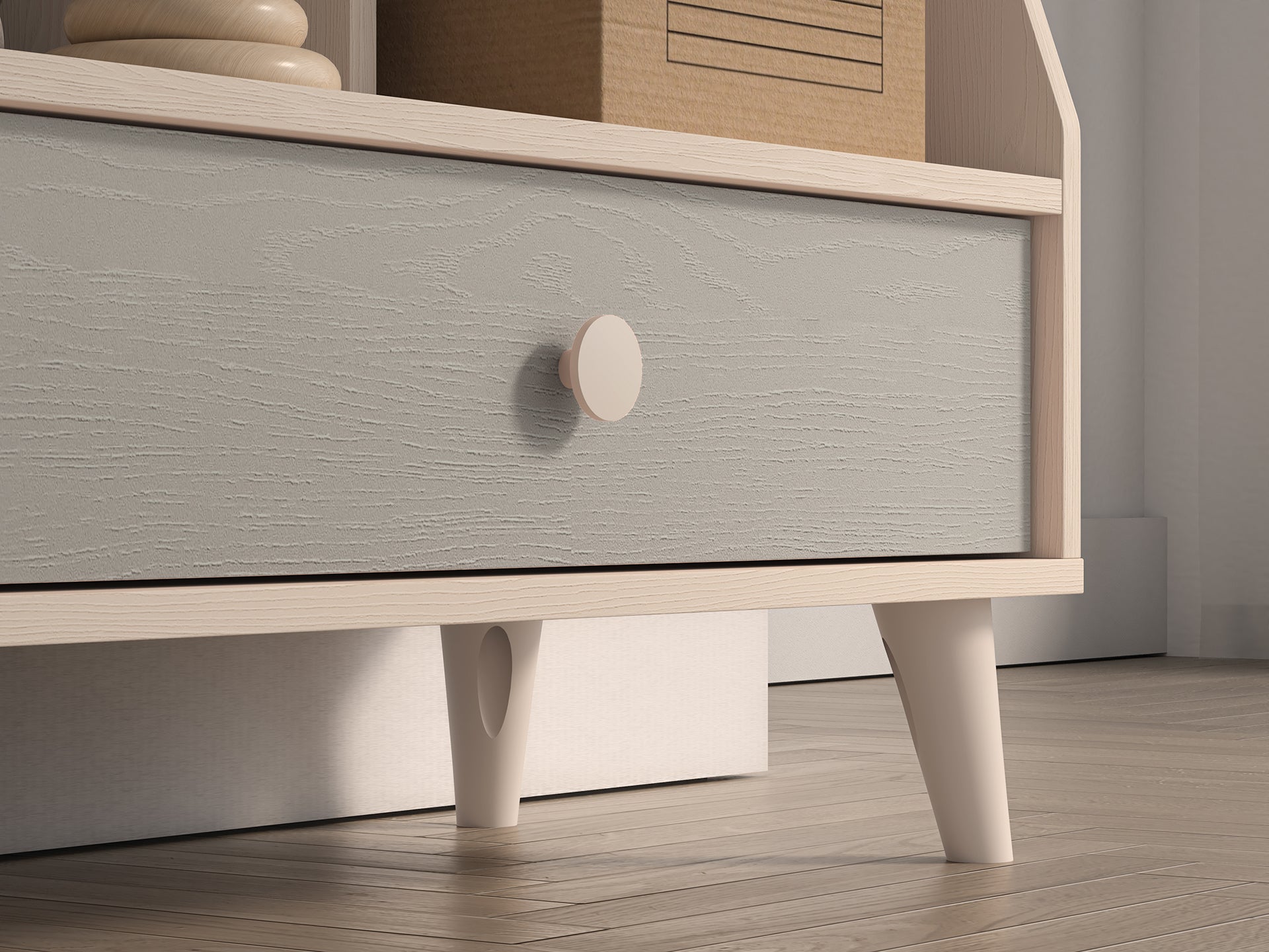 Étagère Murale enfant Moderne avec Finition en Rose Millénaire et Sable du Désert – Design Élégant - Decora Home