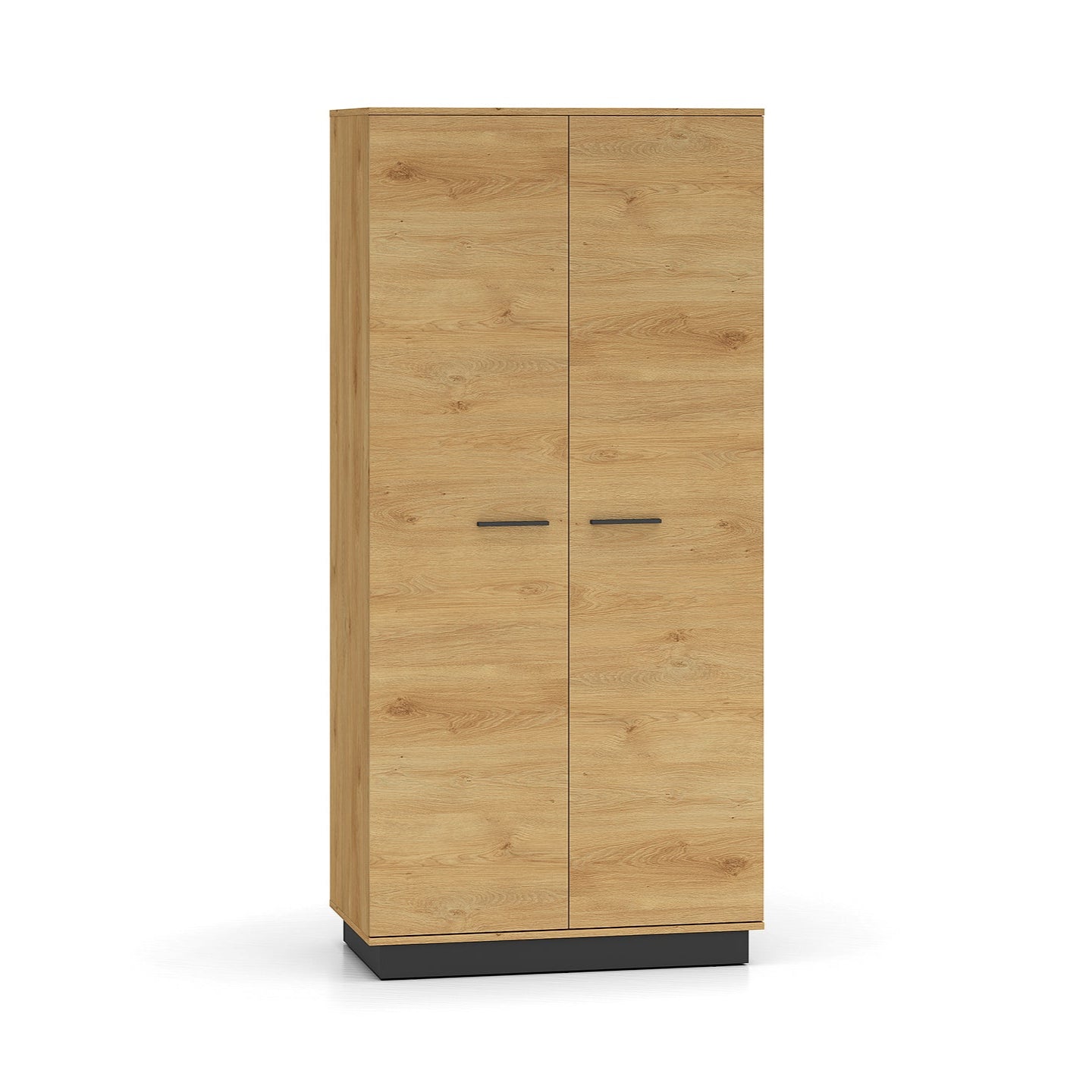 Armoire en Chêne Élégant avec Base Noire   Design Moderne et Résistant|Offre Limitée|Decora Home