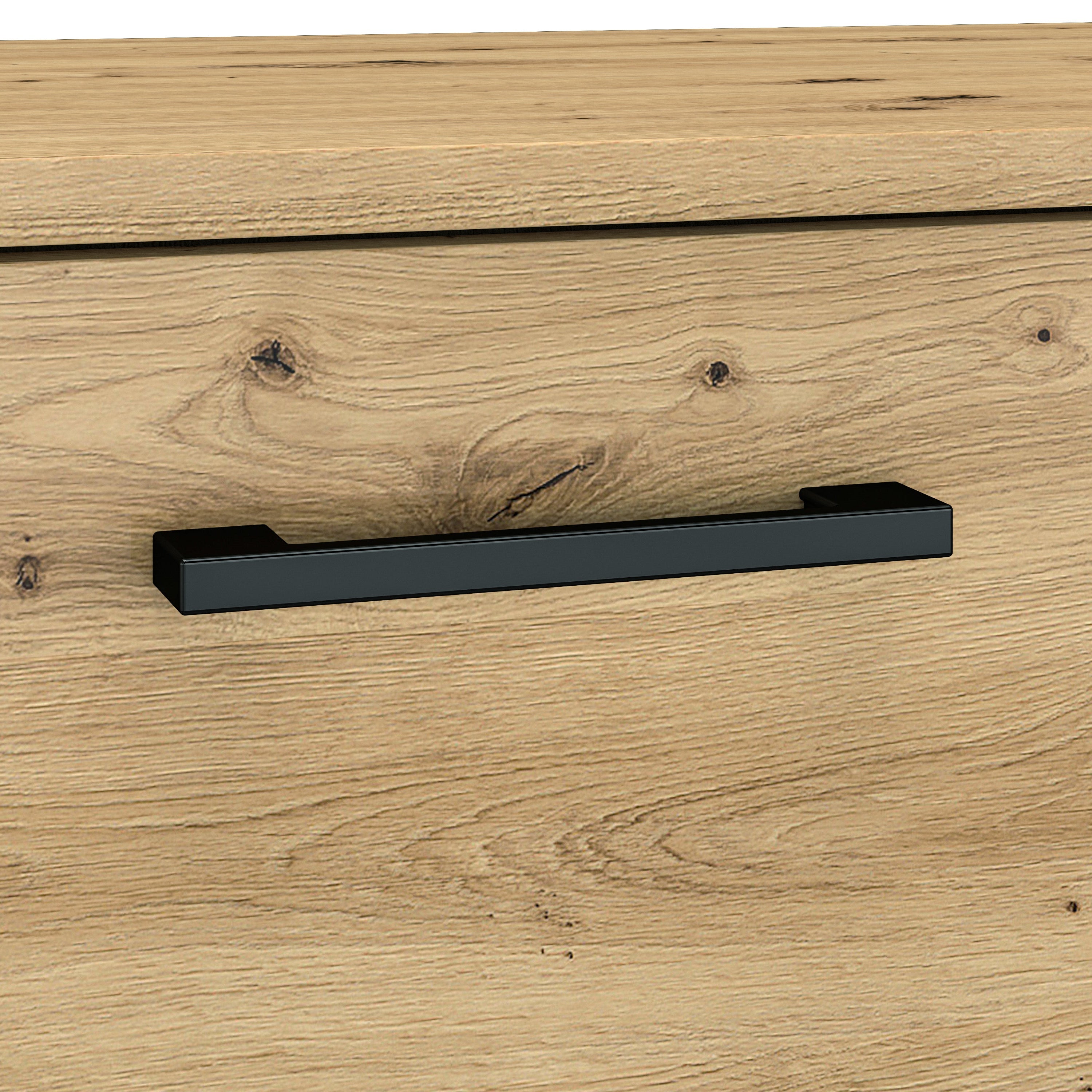 Commode, Buffet, Buffet en Chêne Artisanal avec Bordure ABS - Résistant et Élégant pour un Design Moderne - Decora Home