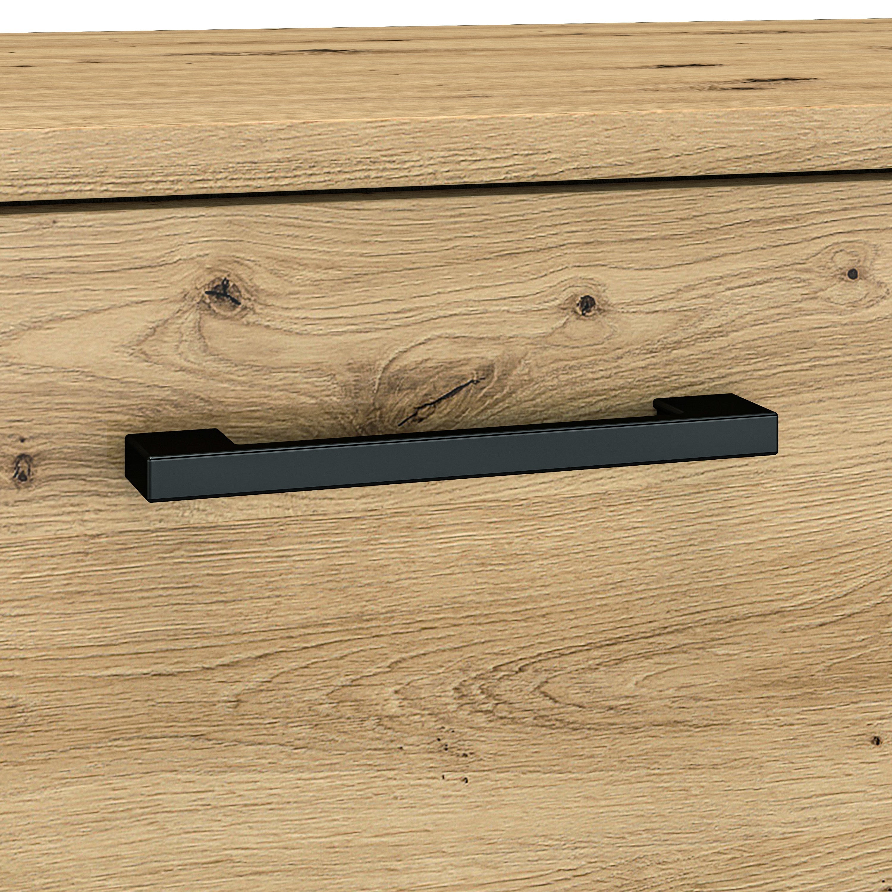 Commode, Buffet, Buffet bas en chêne artisanal – 3 portes, style contemporain et finition robuste - Decora Home