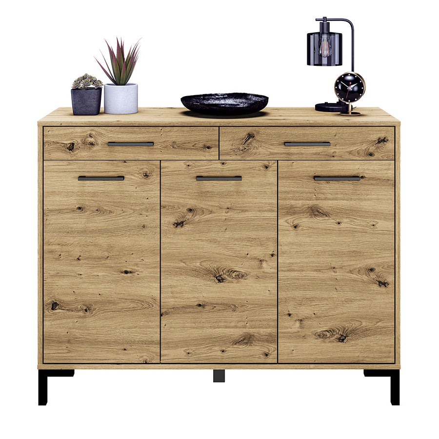 Meuble à chaussures en chêne artisanal – Rangement pratique et design robuste|Dernières pièces|Decora Home