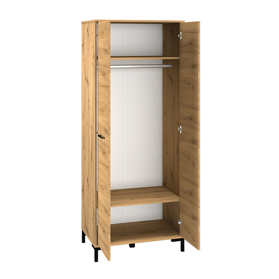 Armoire haute en chêne artisanal – Design moderne et finitions durables - Decora Home