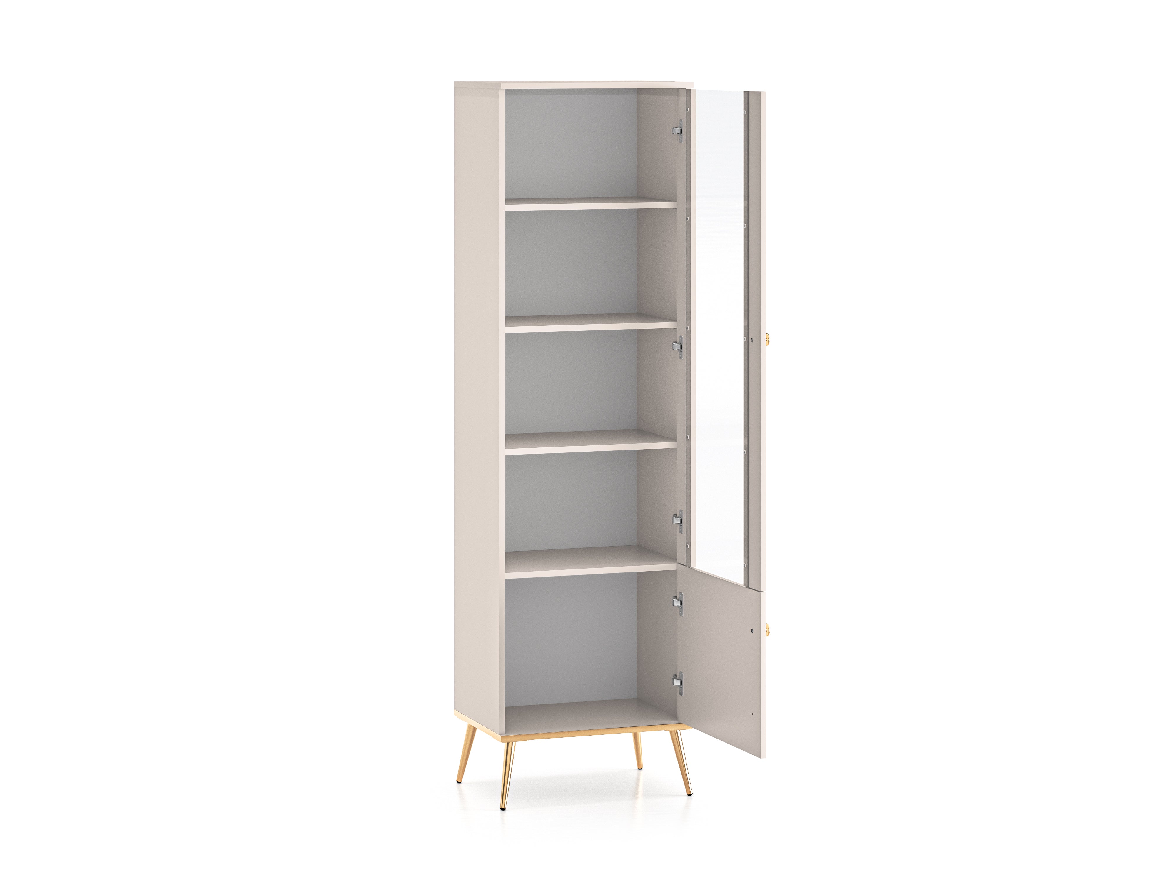 Vitrine - Élégance Moderne en Cachemire avec Pieds Dorés - Decora Home