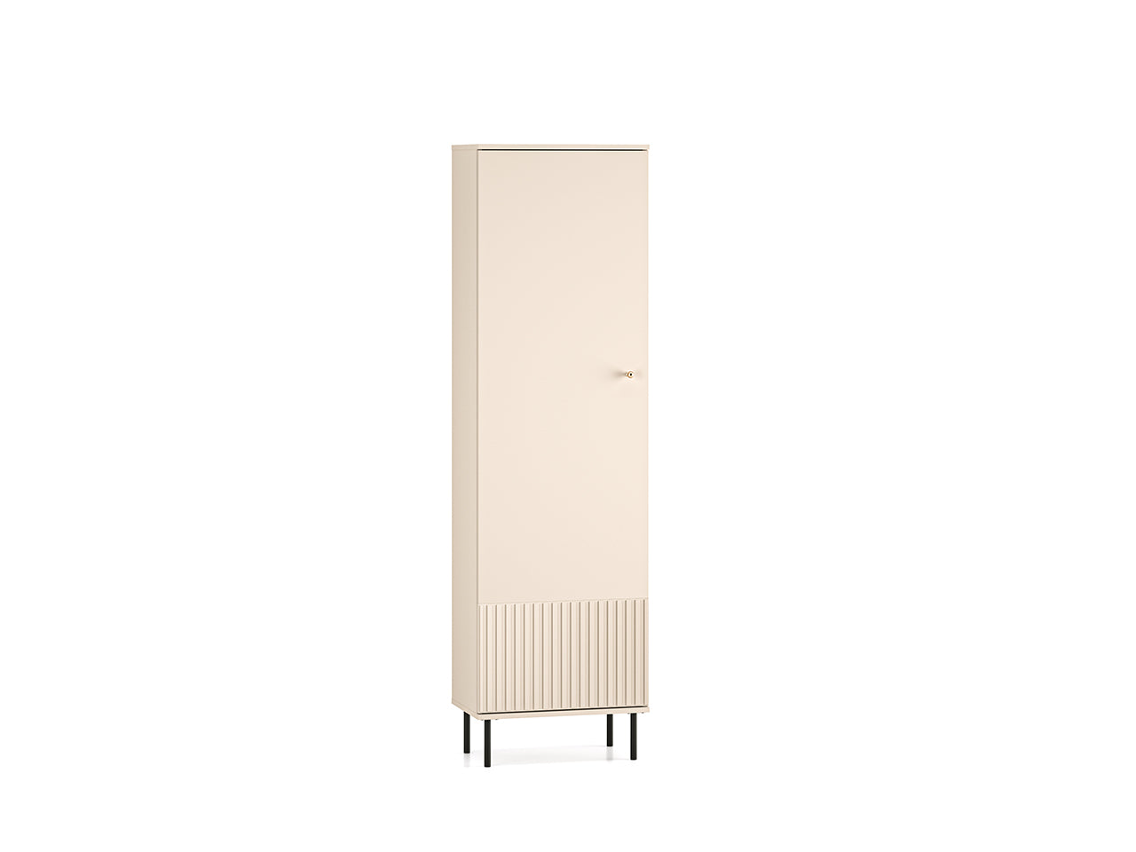 Armoire Sofina en MDF Cachemire avec Cintre Extensible et Étagères Pratiques - Decora Home