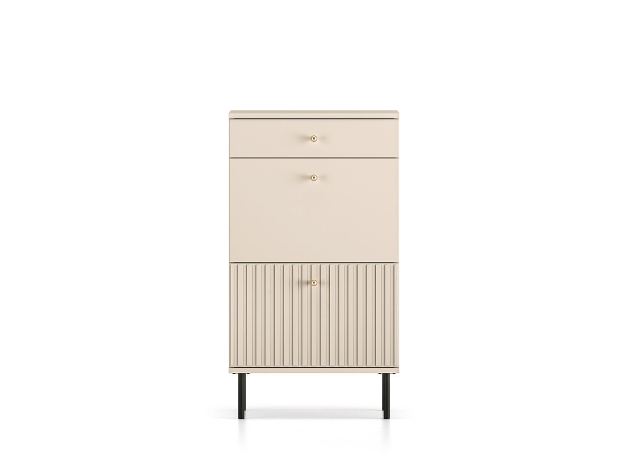 Meuble à Chaussures en MDF Cachemire avec Tiroir à Extension Complète et Rabats Pratiques - Decora Home