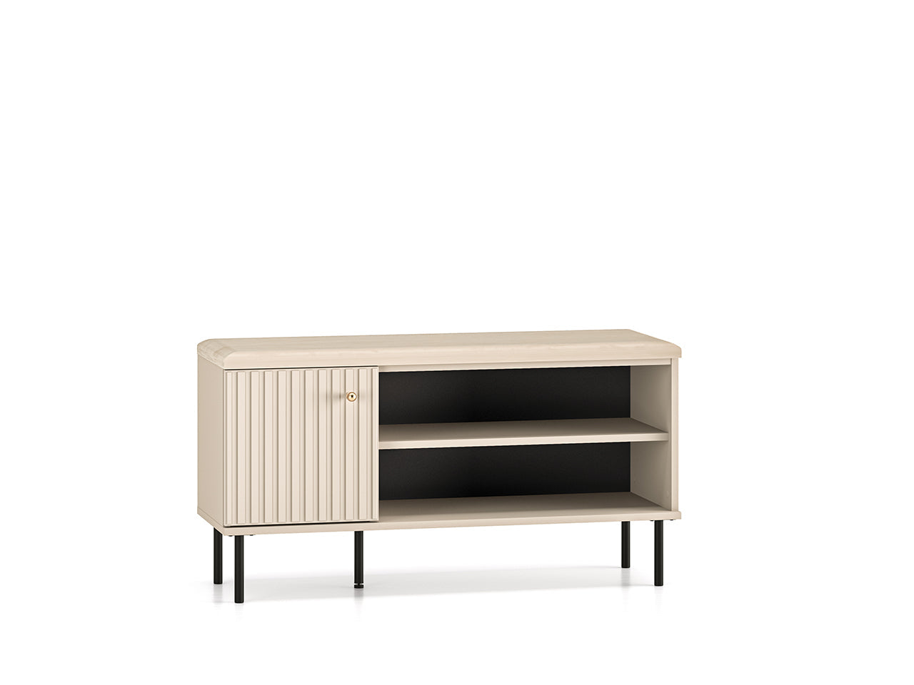 Meuble à Chaussures Sofina avec Siège Rembourré - MDF Cachemire - Decora Home