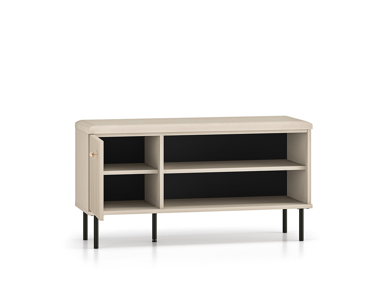 Meuble à Chaussures Sofina avec Siège Rembourré - MDF Cachemire - Decora Home