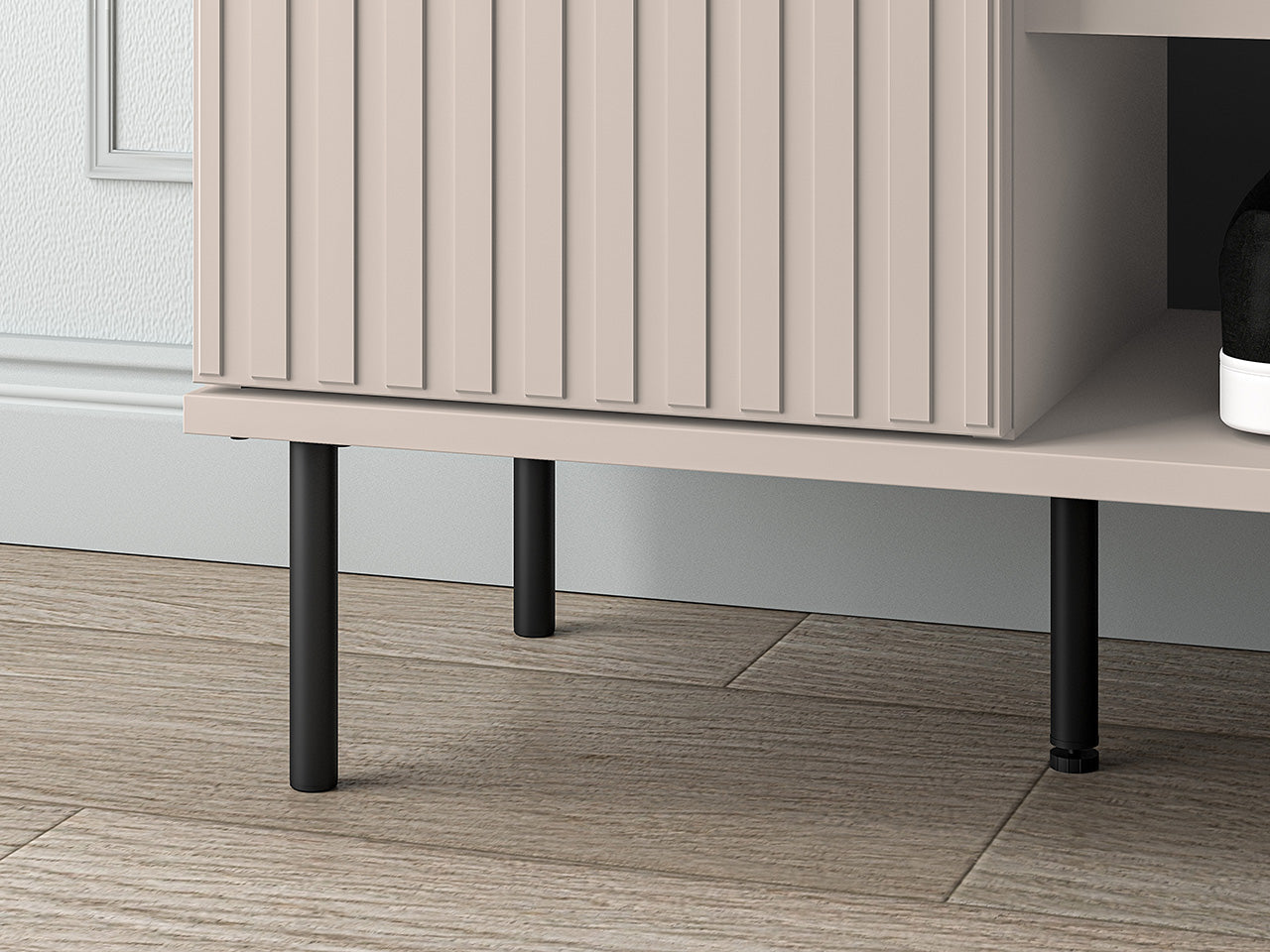 Meuble à Chaussures Sofina avec Siège Rembourré - MDF Cachemire - Decora Home