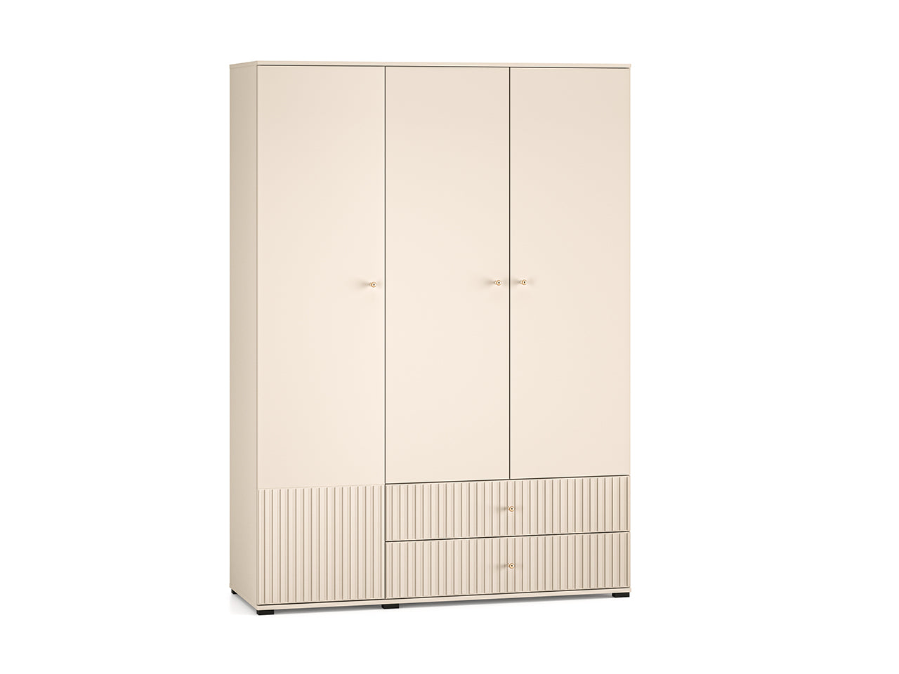Armoire Moderne en Cachemire avec Finitions en MDF Fraisé - Decora Home