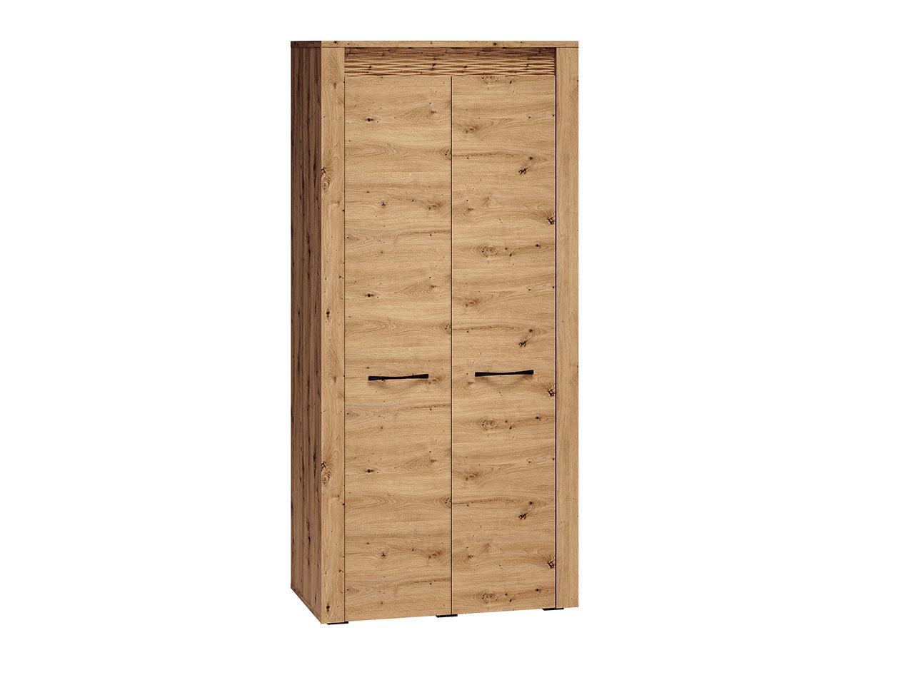 Garde Robe Moderne en Chêne artisanal + MDF rainuré Chêne artisanal   Élégance et Praticité|Offre Limitée|Decora Home