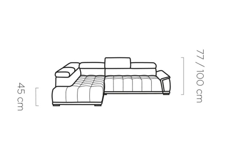 Canapé d’angle – Confort réglable électrique, design moderne et têtières ajustables - Decora Home