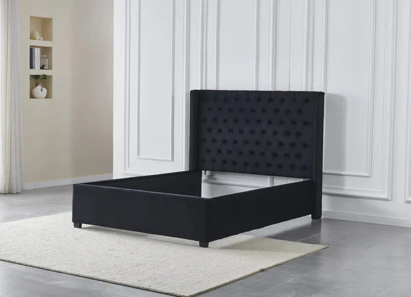 Cadre de Lit – Tête de lit capitonnée, design élégant – 140x200 ou 160x200 cm|Destockage|Decora Home