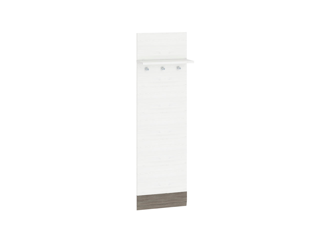Cintre en Pin des Neiges et MDF Gris Neuf avec Bordure ABS - Decora Home